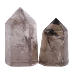 Smoky Quartz Terminated Point Set 2 Pieces R712 | Crystal Factory
