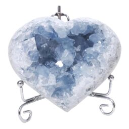 Celestite Druze Cluster Heart 9cm 11 Celestite Druze Cluster Heart 9cm | Crystal Factory