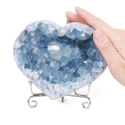 Celestite Druze Cluster Heart T3314 | Crystal Factory