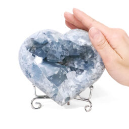 Celestite Druze Cluster Heart T3315 | Crystal Factory