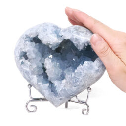 Celestite Druze Cluster Heart T3316 | Crystal Factory