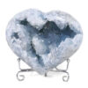 1.16kg Celestite Druze Cluster Heart T3316 2 Celestite Druze Cluster Heart T3316 | Crystal Factory