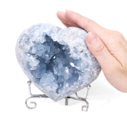 Celestite Druze Cluster Heart T3317 | Crystal Factory