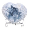1.21kg Celestite Druze Cluster Heart T3317 2 Celestite Druze Cluster Heart T3317 | Crystal Factory