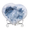 1.13kg Celestite Druze Cluster Heart T3318 2 Celestite Druze Cluster Heart T3318 | Crystal Factory