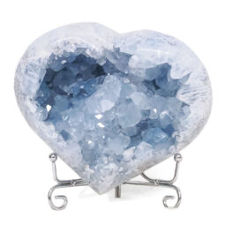 Celestite Druze Cluster Heart T3318 | Crystal Factory