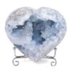 1.27kg Celestite Druze Cluster Heart T3319 1 Celestite Druze Cluster Heart T3319 | Crystal Factory
