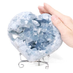 Celestite Druze Cluster Heart T3324 | Crystal Factory
