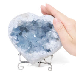 Celestite Druze Cluster Heart T3326 | Crystal Factory
