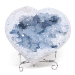 Celestite Druze Cluster Heart T3326 | Crystal Factory