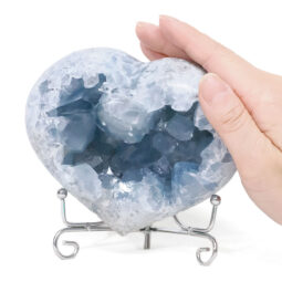 Celestite Druze Cluster Heart T3334 | Crystal Factory