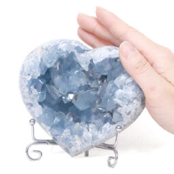 Celestite Druze Cluster Heart T3335 | Crystal Factory
