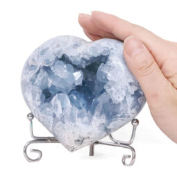 Celestite Druze Cluster Heart T3336 | Crystal Factory