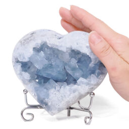 Celestite Druze Cluster Heart T3337 | Crystal Factory