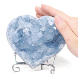 Celestite Druze Cluster Heart T3338 | Crystal Factory