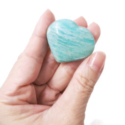 Madagascar Amazonite Mini Heart 10 Madagascar Amazonite Mini Heart | Crystal Factory