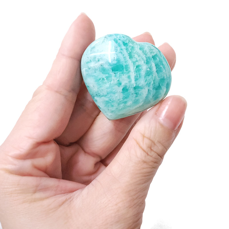 Madagascar Amazonite Mini Heart 5 Madagascar Amazonite Mini Heart | Crystal Factory