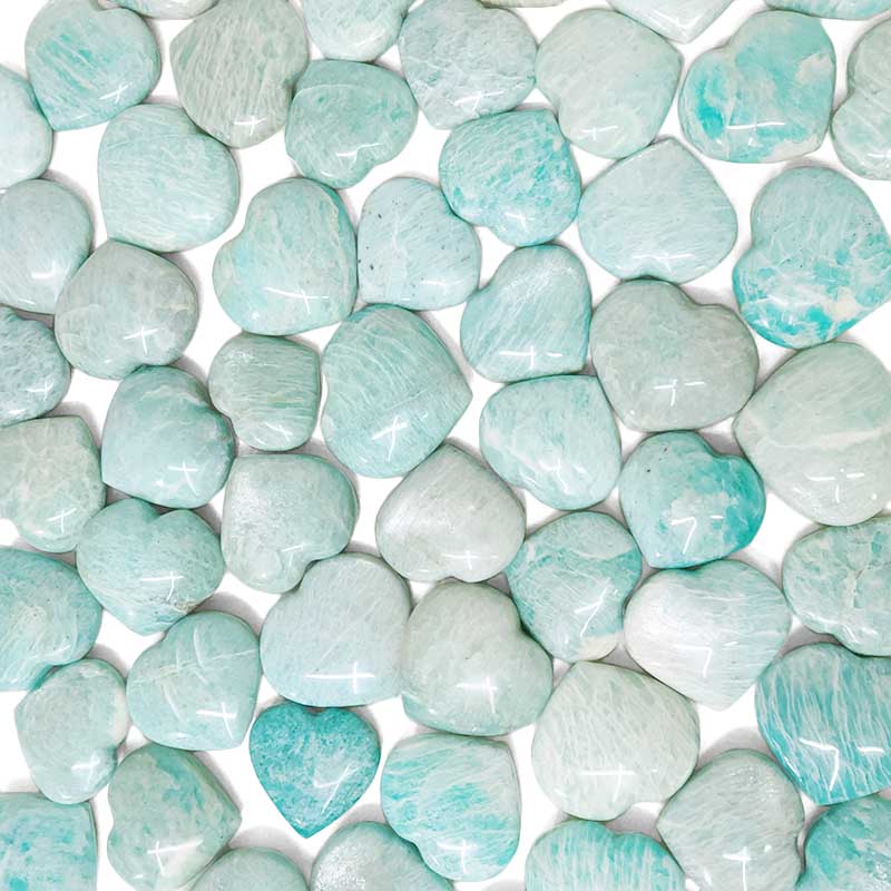 Madagascar Amazonite Mini Heart 4 Madagascar Amazonite Mini Heart | Crystal Factory