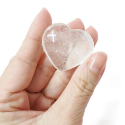 Madagascar Clear Quartz Mini Heart 10 Madagascar Clear Quartz Mini Heart | Crystal Factory