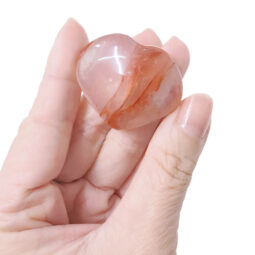 Madagascar Fire Quartz Mini Heart 10 Madagascar Fire Quartz Mini Heart | Crystal Factory