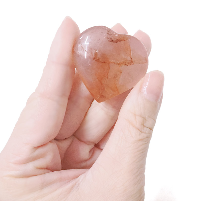 Madagascar Fire Quartz Mini Heart 5 Madagascar Fire Quartz Mini Heart | Crystal Factory