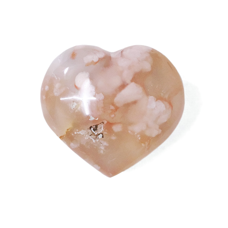 Madagascar Flower Agate Mini Heart 7 Madagascar Flower Agate Mini Heart | Crystal Factory