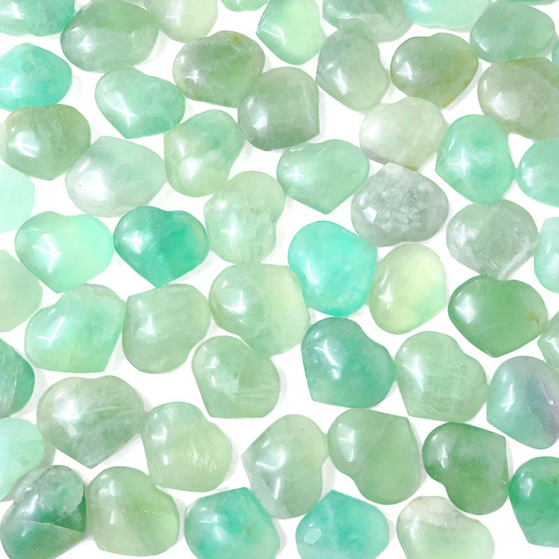 Madagascar Green Fluorite Mini Heart 4 Madagascar Green Fluorite Mini Heart | Crystal Factory