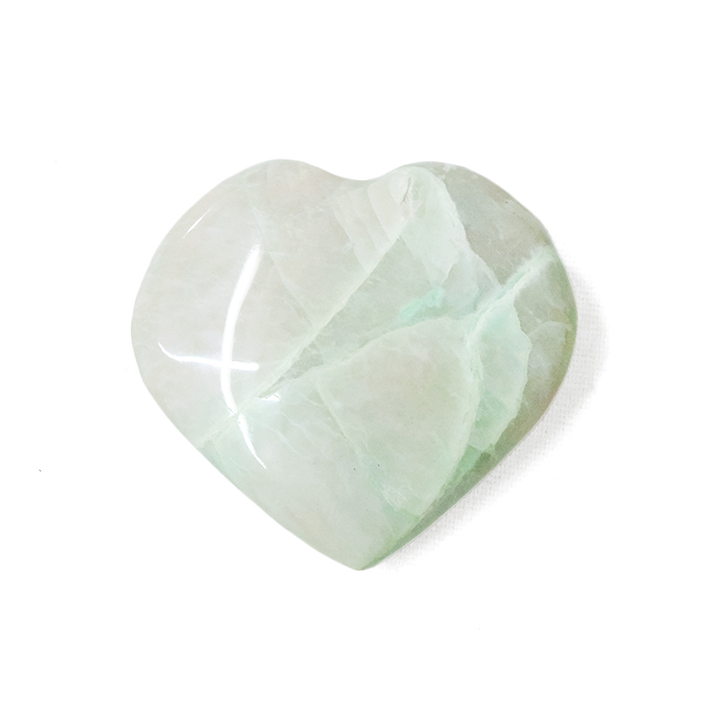 Madagascar Green Moonstone (Garnierite) Mini Heart 7 Madagascar Green Moonstone (Garnierite) Mini Heart | Crystal Factory