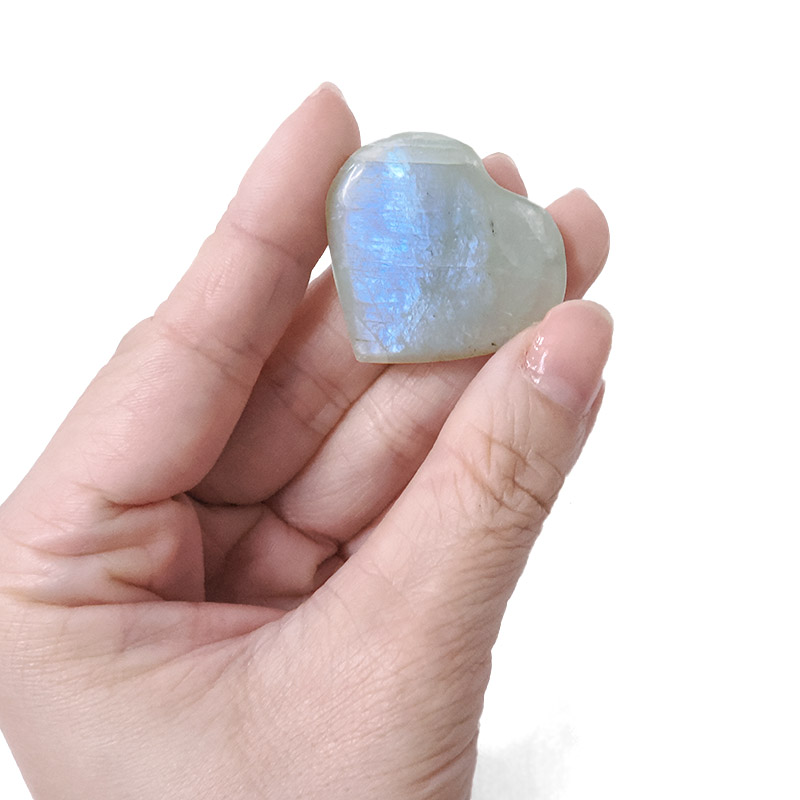 Madagascar Green Moonstone (Garnierite) Mini Heart 6 Madagascar Green Moonstone (Garnierite) Mini Heart | Crystal Factory
