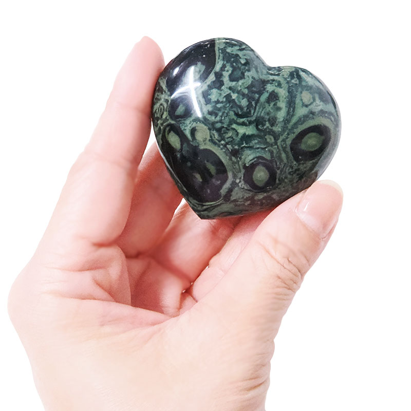 Madagascar Kambaba Jasper Small Heart 5 Madagascar Kambaba Jasper Small Heart | Crystal Factory