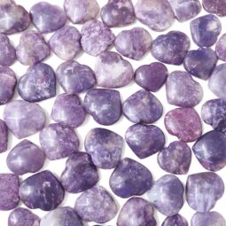 Madagascar Lepidolite Mini Heart 8 Madagascar Lepidolite Mini Heart | Crystal Factory