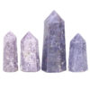 Madagascar Lepidolite Terminated Point Set 4 Pieces R750 | Crystal Factory