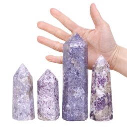 1.34kg Madagascar Lepidolite Terminated Point Set 4 Pieces R751 5 Madagascar Lepidolite Terminated Point Set 4 Pieces R751 | Crystal Factory