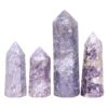 Madagascar Lepidolite Terminated Point Set 4 Pieces R751 | Crystal Factory