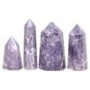 Madagascar Lepidolite Terminated Point Set 4 Pieces R755 | Crystal Factory