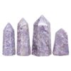1.24kg Madagascar Lepidolite Terminated Point Set 4 Pieces R757 1 Madagascar Lepidolite Terminated Point Set 4 Pieces R757 | Crystal Factory