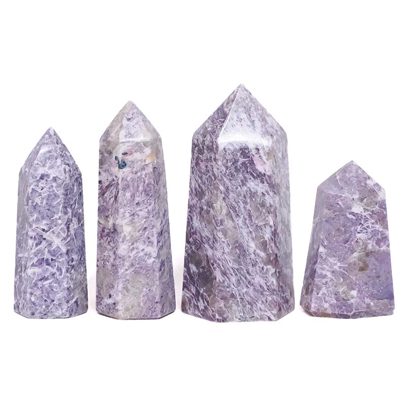 1.24kg Madagascar Lepidolite Terminated Point Set 4 Pieces R757 3 Madagascar Lepidolite Terminated Point Set 4 Pieces R757 | Crystal Factory