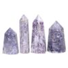 Madagascar Lepidolite Terminated Point Set 4 Pieces R761 | Crystal Factory