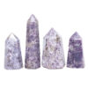 Madagascar Lepidolite Terminated Point Set 4 Pieces R762 | Crystal Factory