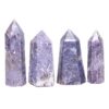 Madagascar Lepidolite Terminated Point Set 4 Pieces R764 | Crystal Factory