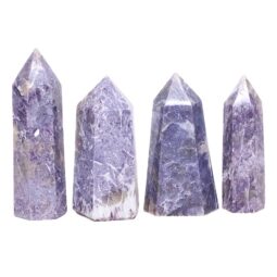 Madagascar Lepidolite Terminated Point Set 4 Pieces R764 | Crystal Factory