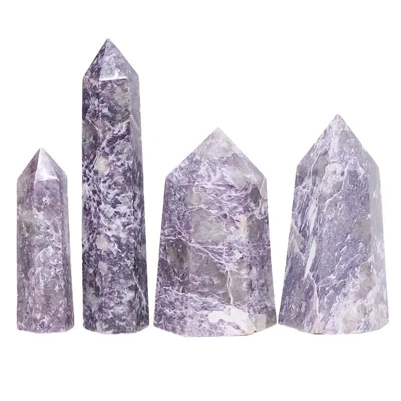 1.44kg Madagascar Lepidolite Terminated Point Set 4 Pieces R766 2 Madagascar Lepidolite Terminated Point Set 4 Pieces R766 | Crystal Factory