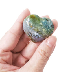 Madagascar Ocean Jasper Mini Heart 11 Madagascar Ocean Jasper Mini Heart | Crystal Factory