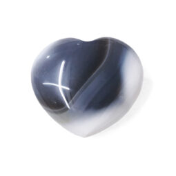 Madagascar Orca Agate Mini Heart | Crystal Factory