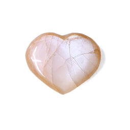 Madagascar Peach Moonstone Mini Heart | Crystal Factory
