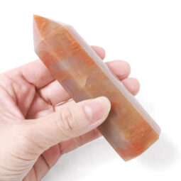 Madagascar Peach Moonstone Terminated Point 11cm 8 Madagascar Peach Moonstone Terminated Point 11cm | Crystal Factory