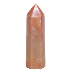 Madagascar Peach Moonstone Terminated Point 11cm | Crystal Factory
