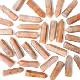 Madagascar Peach Moonstone Terminated Point 11cm | Crystal Factory
