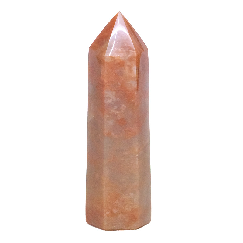 Madagascar Peach Moonstone Terminated Point 11cm 2 Madagascar Peach Moonstone Terminated Point 11cm | Crystal Factory