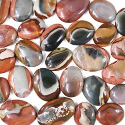 Madagascar Polychrome Jasper Palm Stones 500g Parcel | Crystal Factory